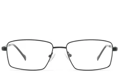 BS2012-3154_Black_Rectangular_Metal_Glasses_front