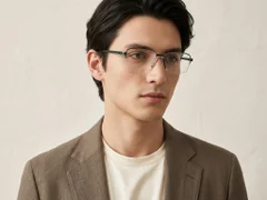 BS2012-3159_Black_Semi-rimless_Metal_Glasses-tryon_male