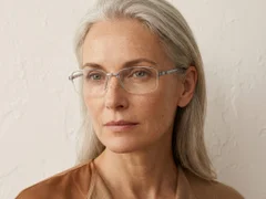 BS2012-3162_Silver_Semi-rimless_Metal_Glasses-tryon_female