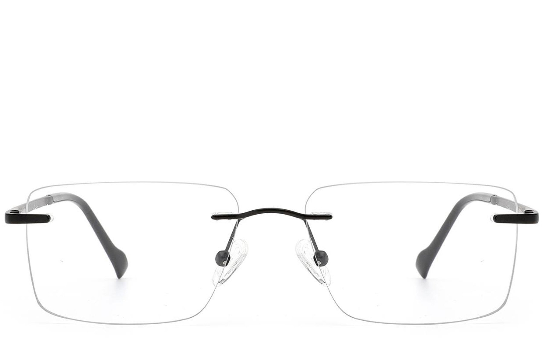 BS2012-3164_Black_Invisible_Metal_Glasses_front
