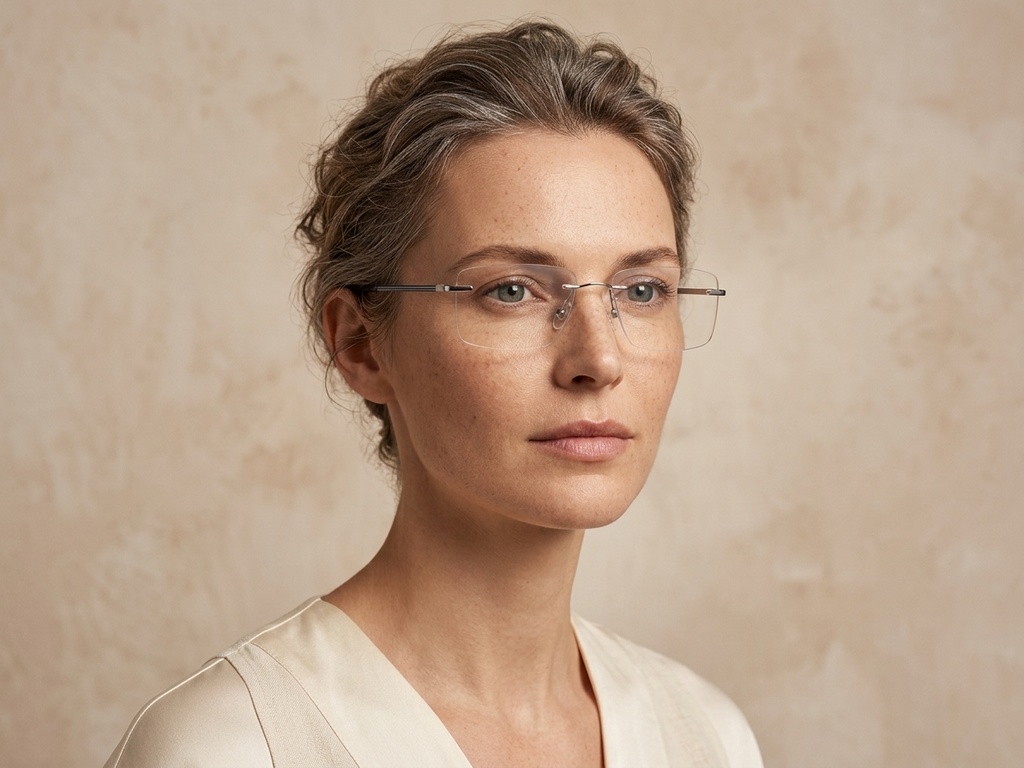 BS2012-3167_Silver_Invisible_Metal_Glasses-tryon_female