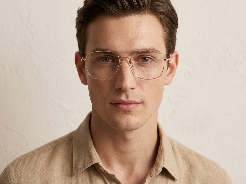 BS2012-3170_Golden_Aviator_Metal_Glasses-tryon_male