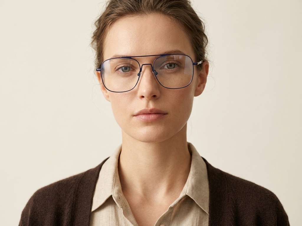 BS2012-3172_Blue_Aviator_Metal_Glasses-tryon_female