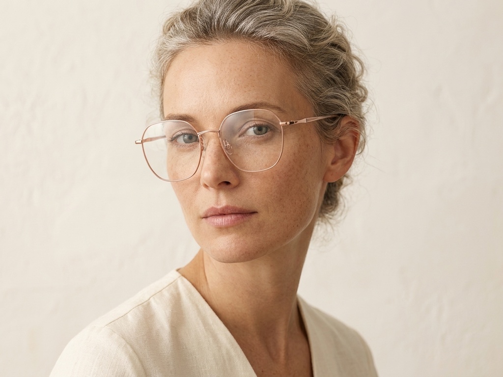 BS2012-3175_Pink_Oval_Metal_Glasses-tryon_female