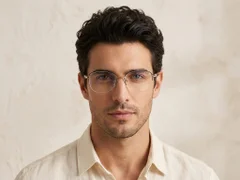 BS2012-3177_Black_Semi-rimless_Metal_Glasses-tryon_male