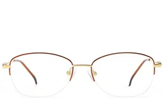 BS2012-3181_Brown_Semi-rimless_Metal_Glasses_front