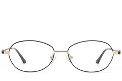 BS2012-3182_Black_Oval_Metal_Glasses_front