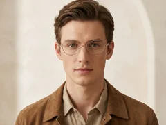 BS2012-3186_Golden_Oval_Metal_Glasses-tryon_male