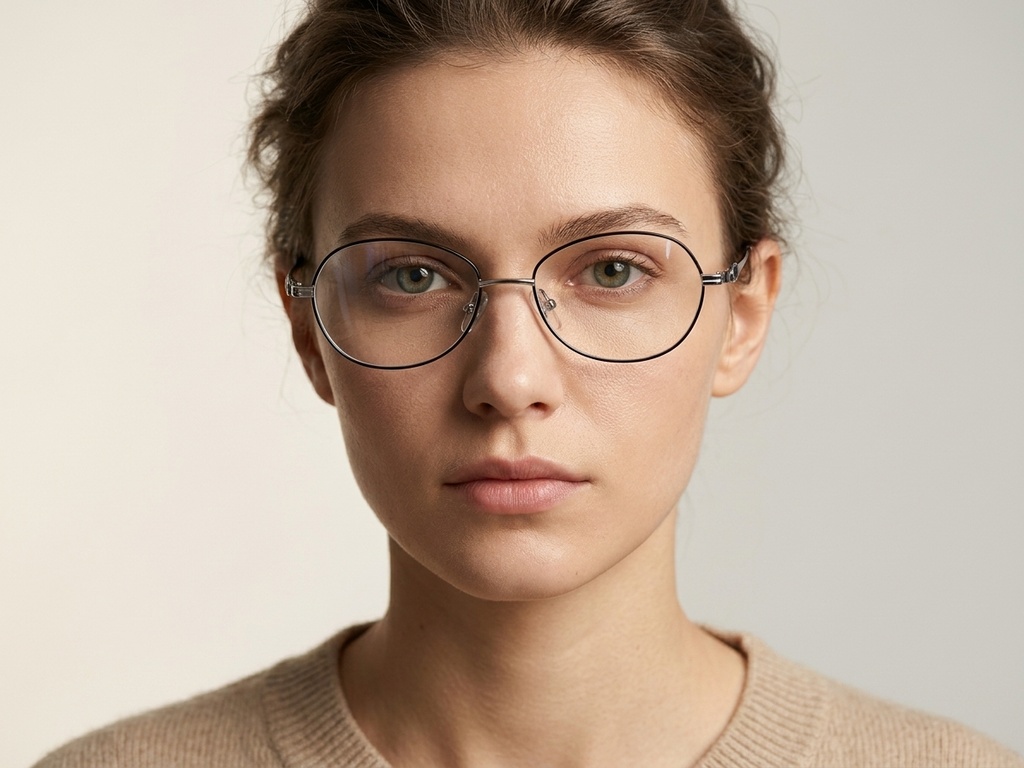 BS2012-3187_Black_Oval_Metal_Glasses-tryon_female