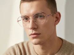 BS2012-3189_Pink_Semi-rimless_Metal_Glasses-tryon_male