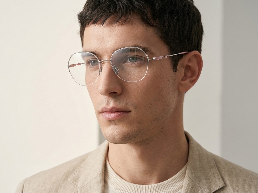 BS2012-3191_Silver_Semi-rimless_Metal_Glasses-tryon_male
