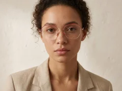 BS2012-3192_Red_Semi-rimless_Metal_Glasses-tryon_female