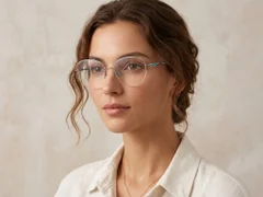 BS2012-3194_Silver_Semi-rimless_Metal_Glasses-tryon_female