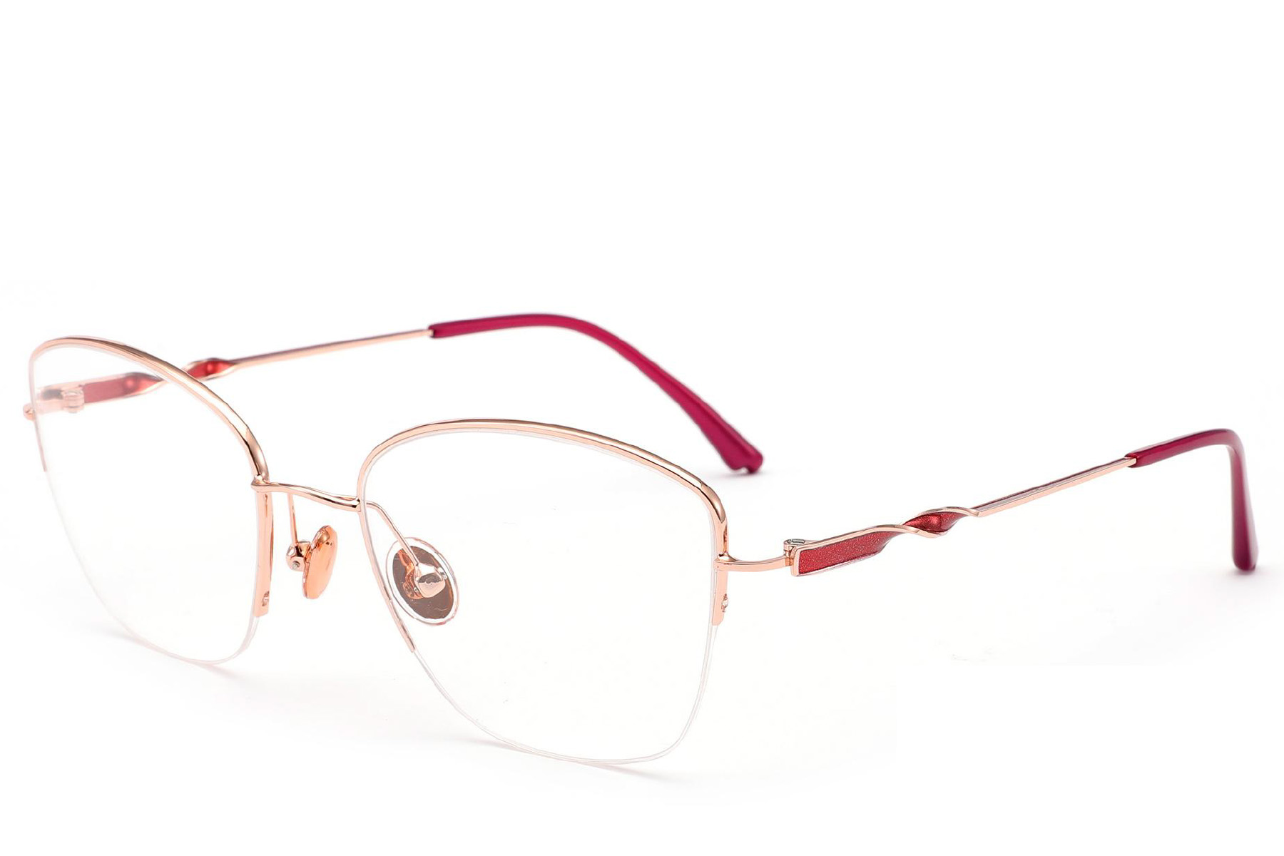 BS2012-3199_Pink_Semi-rimless_Metal_Glasses_corner