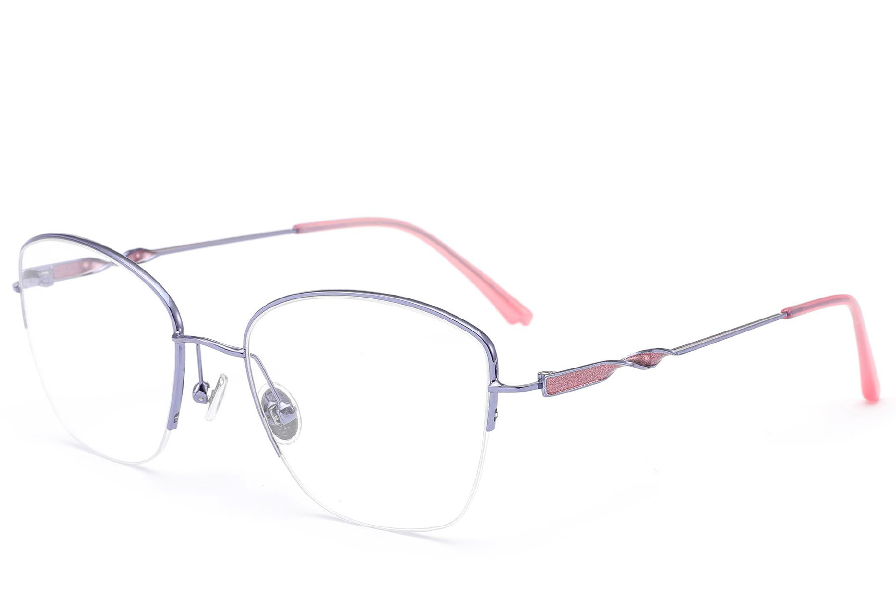 BS2012-3200_Purple_Semi-rimless_Metal_Glasses_corner