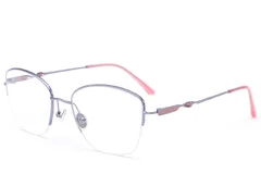 BS2012-3200_Purple_Semi-rimless_Metal_Glasses_corner