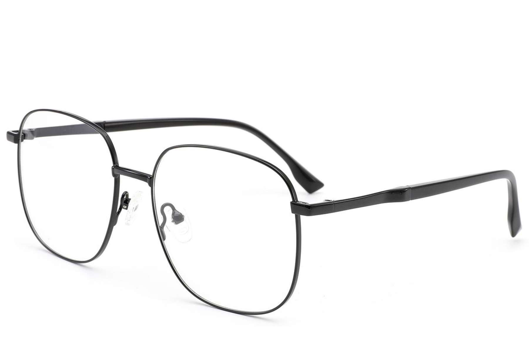BS2012-3206_Black_Rectangular_Metal_Glasses_corner