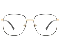 BS2012-3208_Black_Rectangular_Metal_Glasses_front