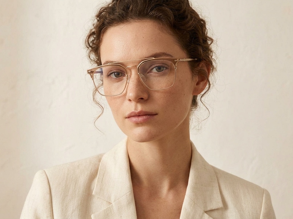BS2012-3215_Brown_Aviator_Metal_Glasses-tryon_female