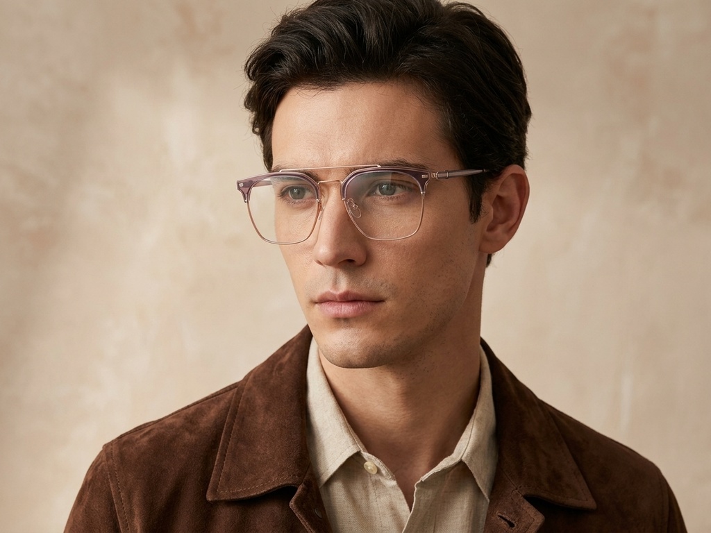 BS2012-3218_Purple_Aviator_Metal_Glasses-tryon_male