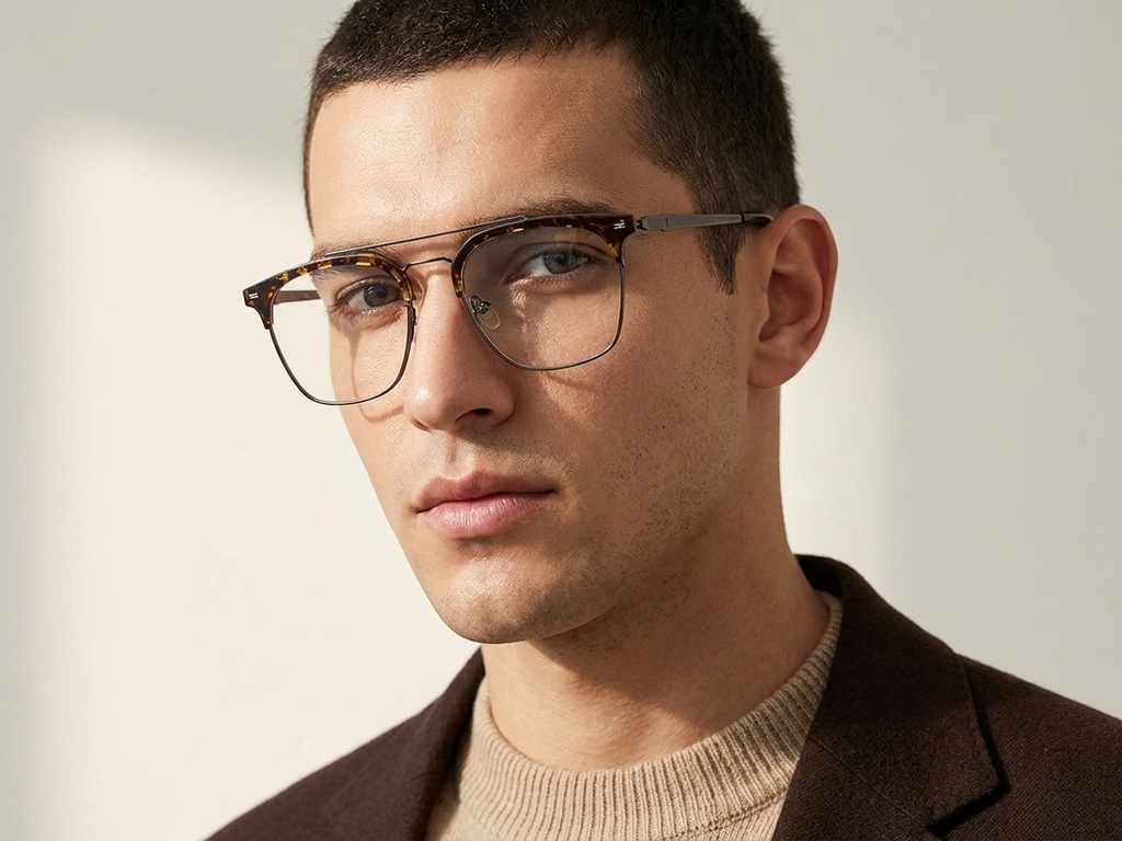 BS2012-3219_Tortoiseshell_Aviator_Metal_Glasses-tryon_male