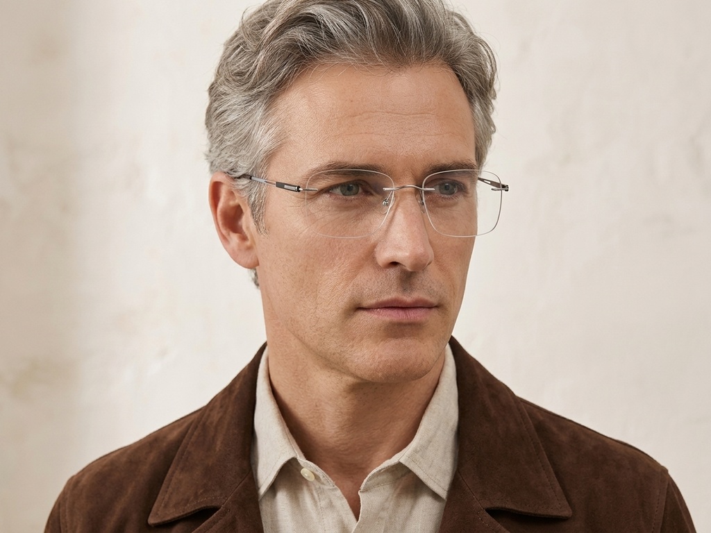 BS2012-3221_Silver_Invisible_Metal_Glasses-tryon_male