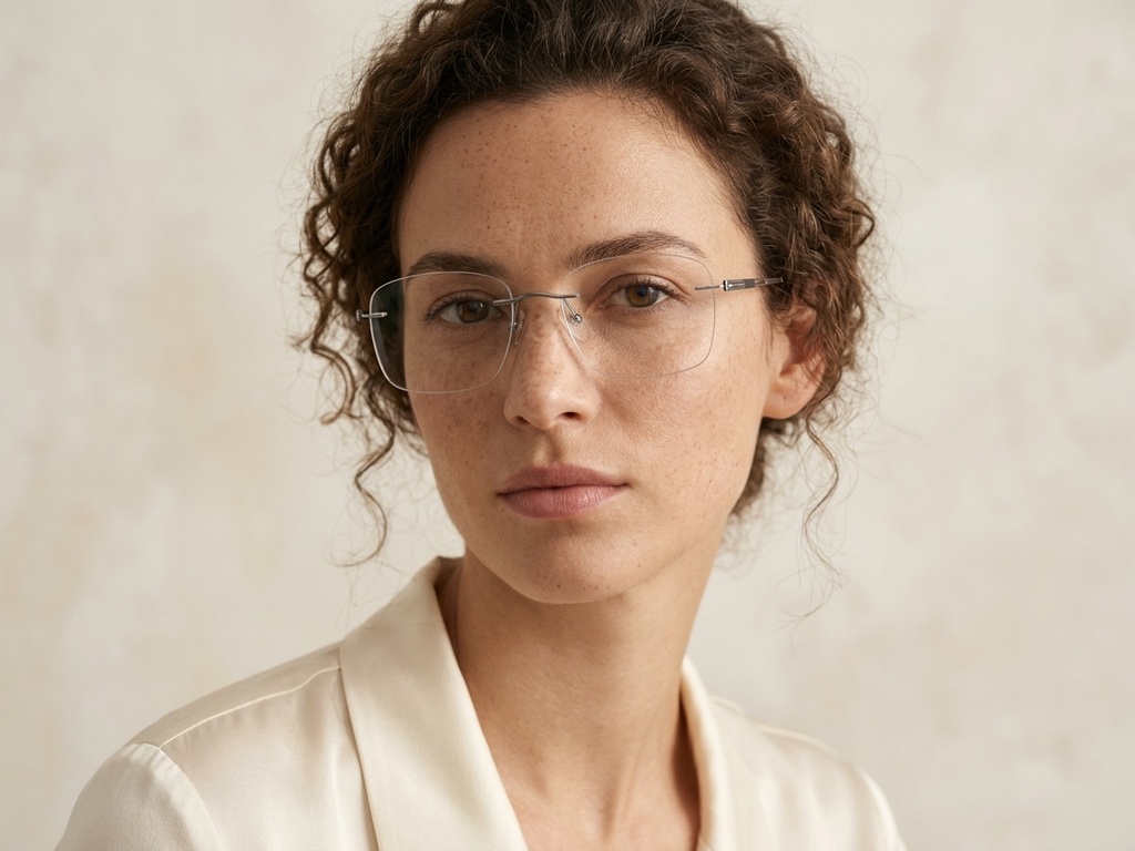 BS2012-3222_Grey_Invisible_Metal_Glasses-tryon_female