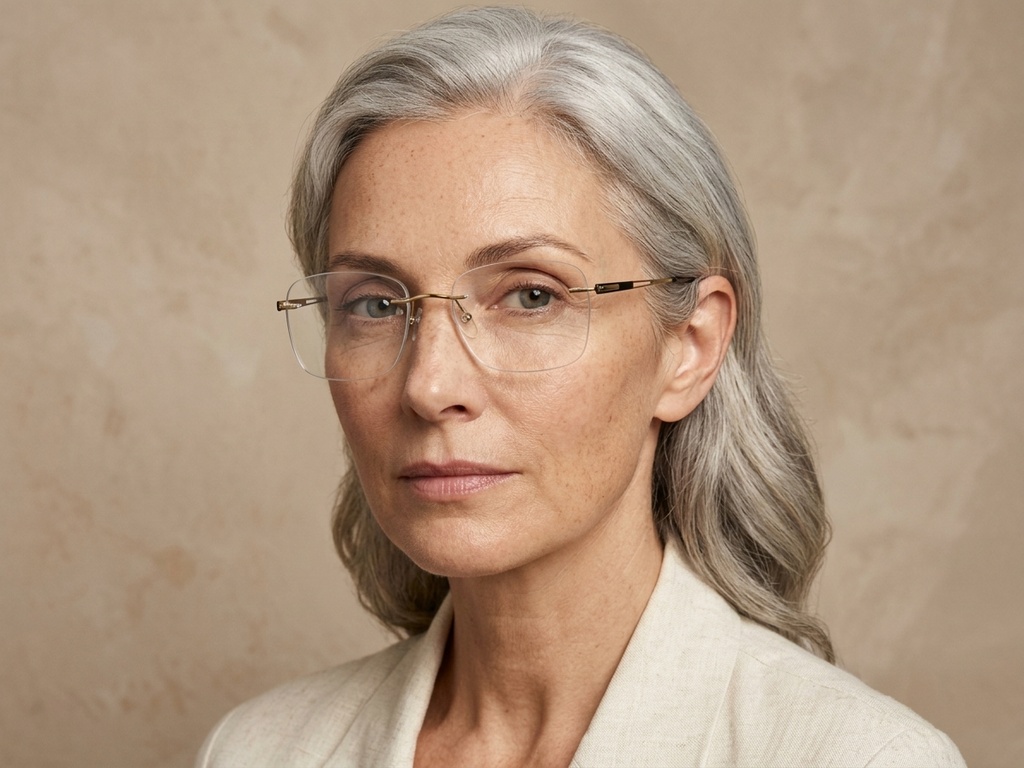 BS2012-3223_Golden_Invisible_Metal_Glasses-tryon_female