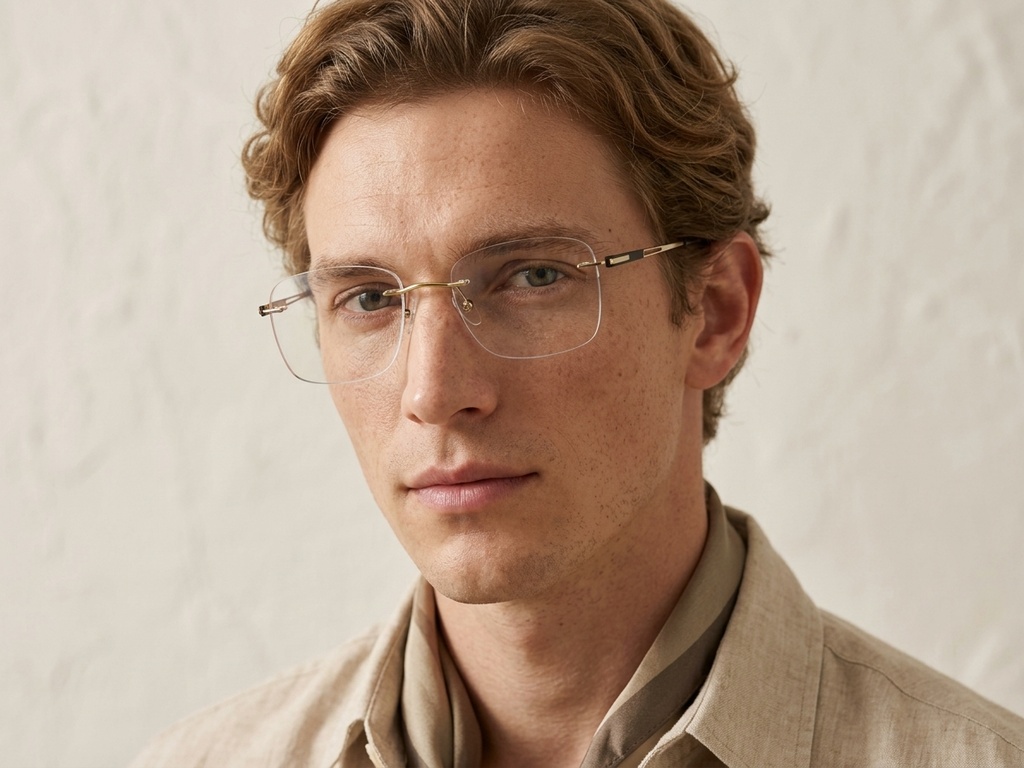 BS2012-3223_Golden_Invisible_Metal_Glasses-tryon_male