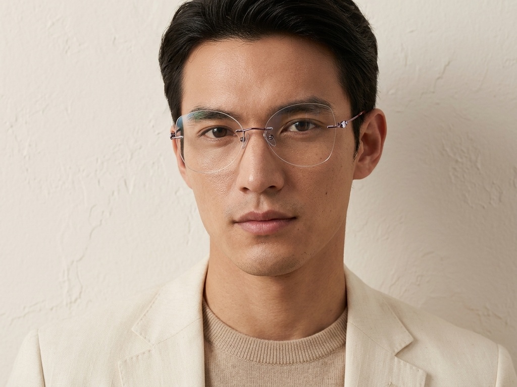BS2012-3227_Purple_Invisible_Metal_Glasses-tryon_male