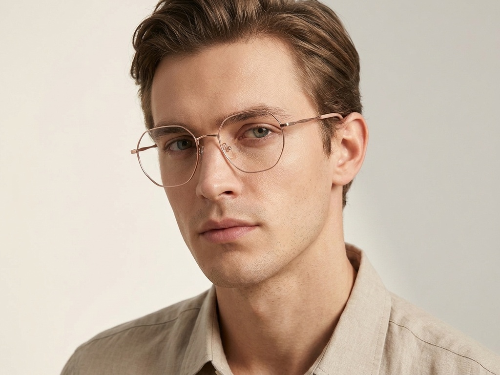 BS2012-3238_Pink_Geometric_Metal_Glasses-tryon_male