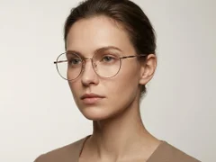 BS2012-3244_Golden_Oval_Metal_Glasses-tryon_female