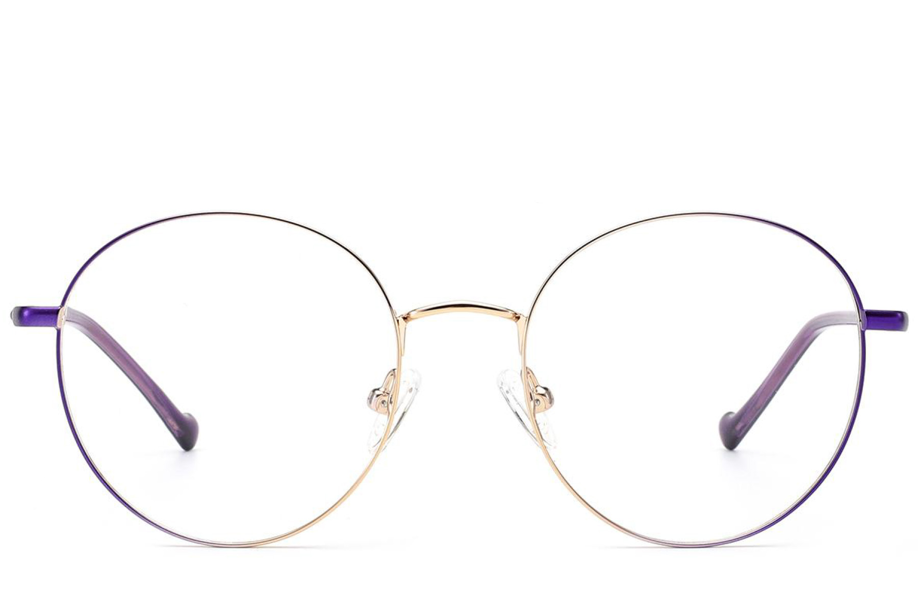 BS2012-3247_Purple_Oval_Metal_Glasses_front
