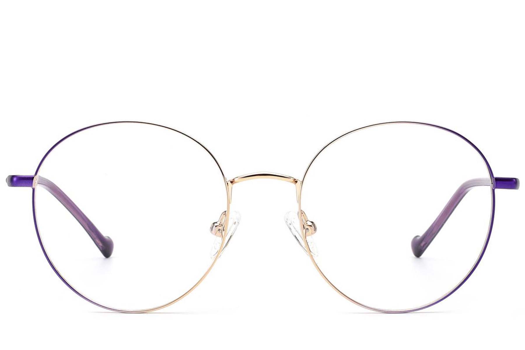 BS2012-3247_Purple_Oval_Metal_Glasses_front