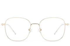 BS2012-3249_Golden_Rectangular_Metal_Glasses_front