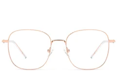 BS2012-3251_Pink_Rectangular_Metal_Glasses_front