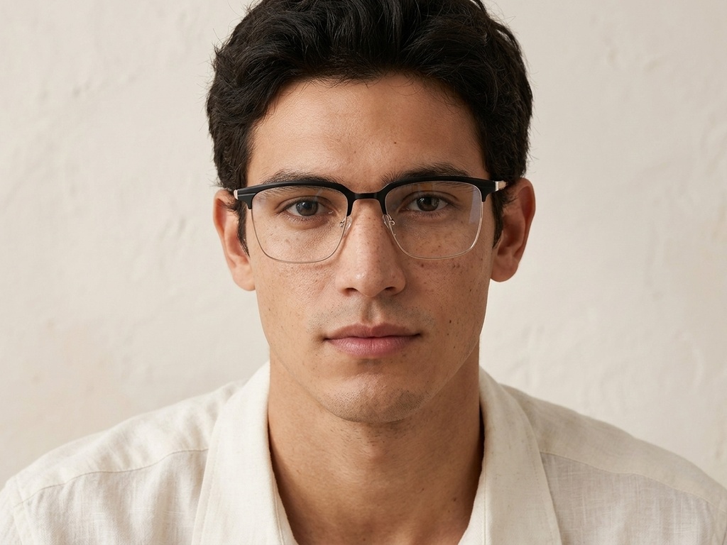 BS2012-3252_Black_Rectangular_Metal_Glasses-tryon_male