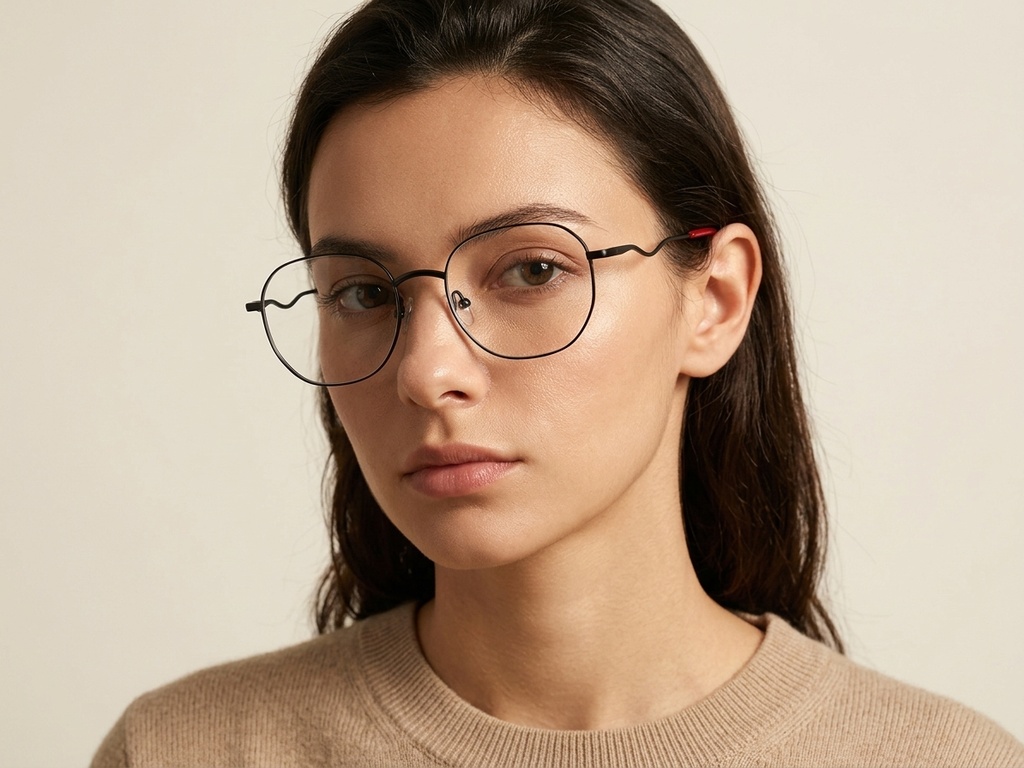 BS2012-3258_Black_Oval_Metal_Glasses-tryon_female