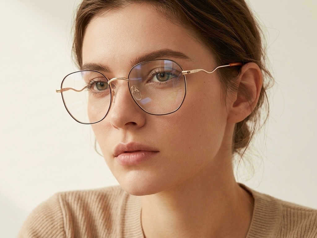 BS2012-3261_Black_Oval_Metal_Glasses-tryon_female