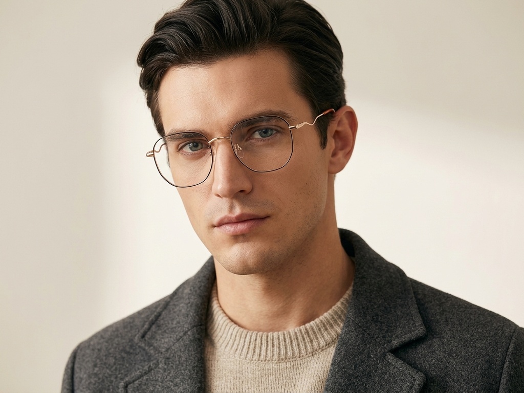 BS2012-3261_Black_Oval_Metal_Glasses-tryon_male