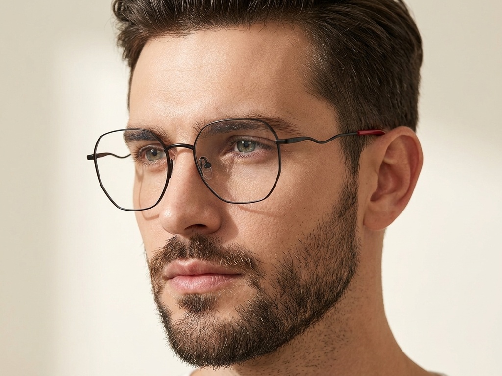 BS2012-3264_Black_Geometric_Metal_Glasses-tryon_male