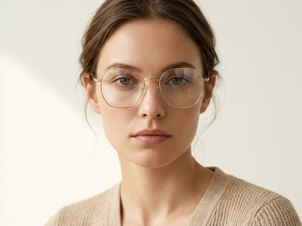 BS2012-3267_Golden_Geometric_Metal_Glasses-tryon_female