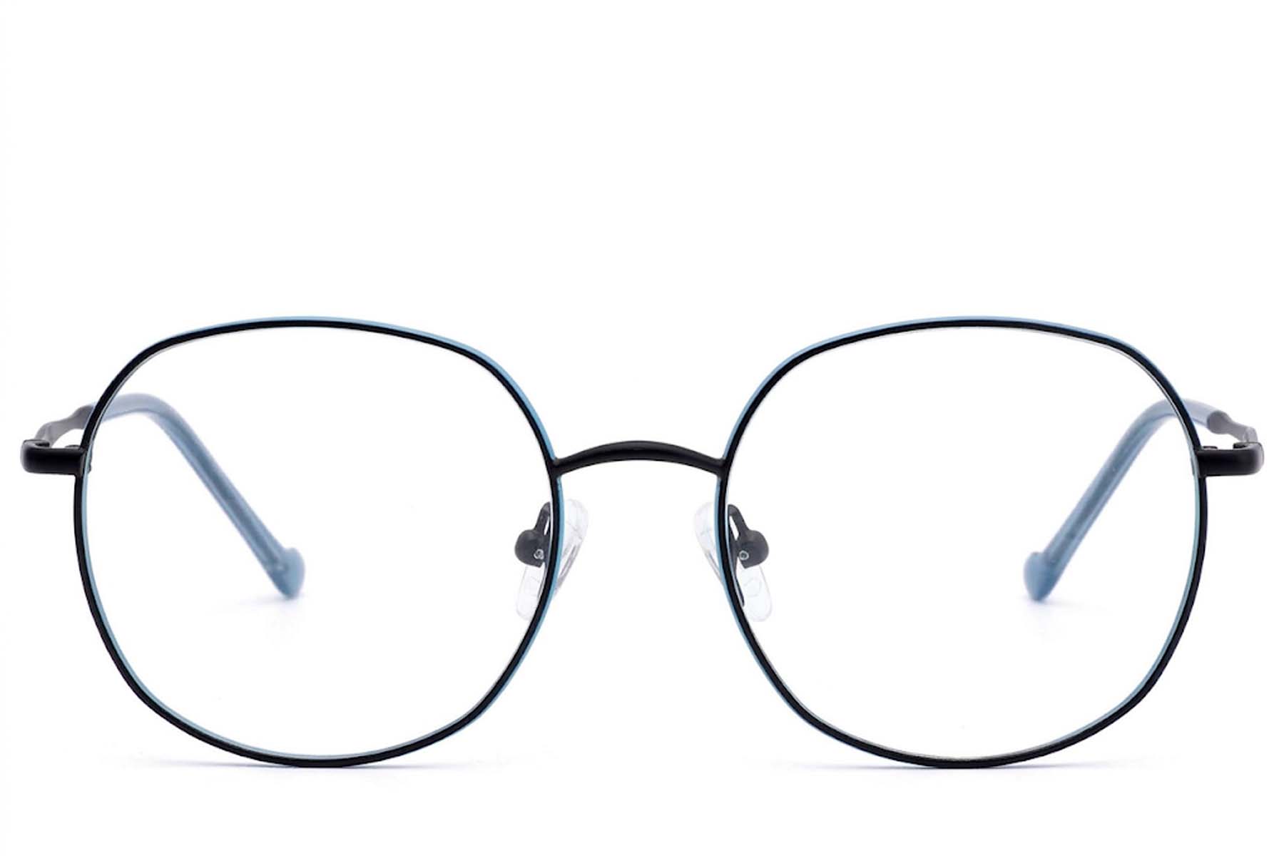 BS2012-3270_Blue_Geometric_Metal_Glasses-front