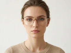 BS2012-3277_Golden_Oval_Metal_Glasses-tryon_female