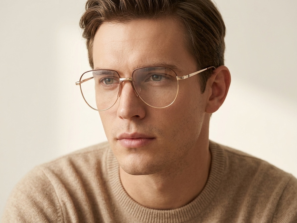 BS2012-3277_Golden_Oval_Metal_Glasses-tryon_male