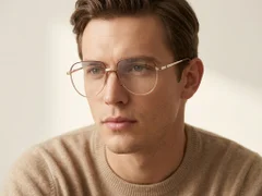 BS2012-3277_Golden_Oval_Metal_Glasses-tryon_male