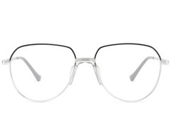 BS2012-3281_Silver_Oval_Metal_Glasses-front