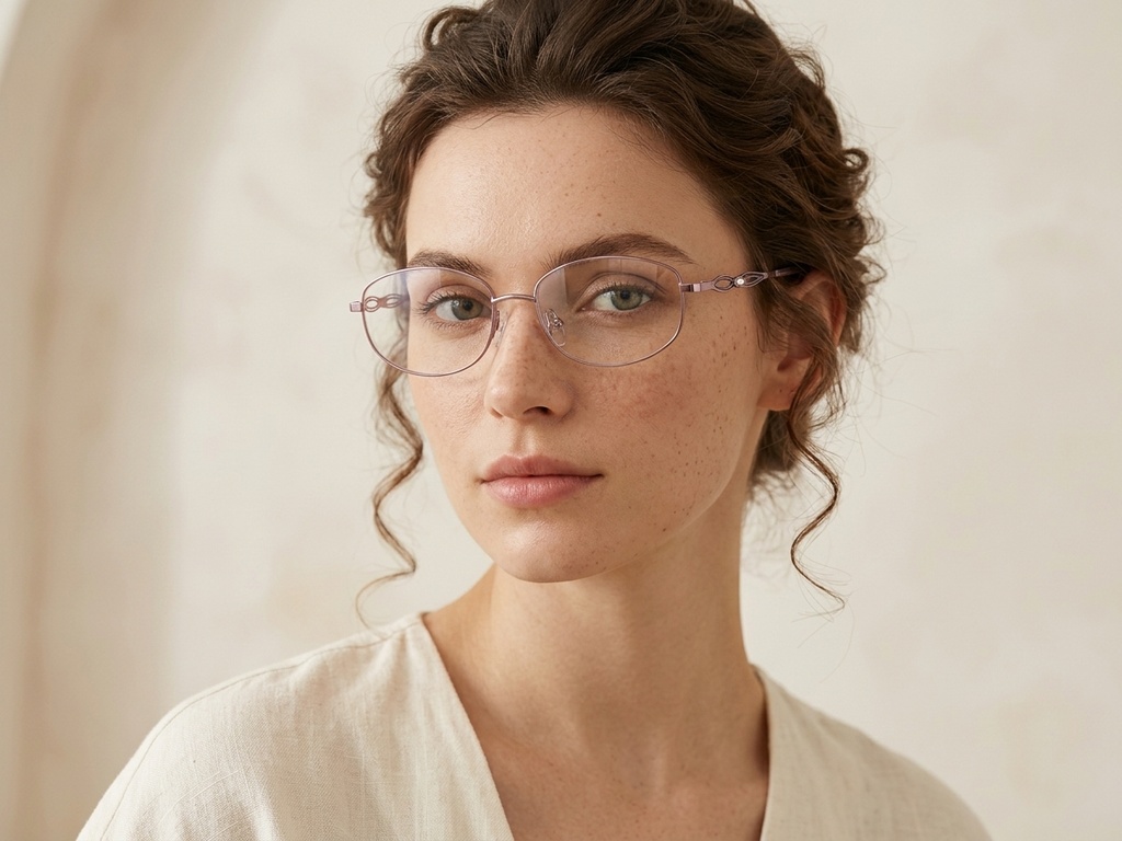 BS2012-3284_Pink_Rectangular_Metal_Glasses-tryon_female