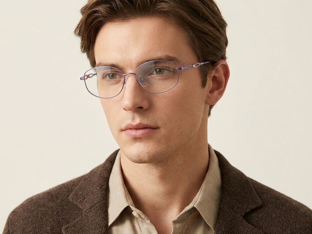 BS2012-3285_Purple_Rectangular_Metal_Glasses-tryon_male
