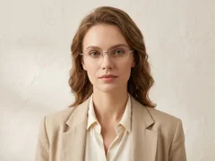 BS2012-3292_Grey_Semi-rimless_Metal_Glasses-tryon_female